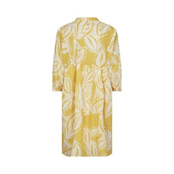 NWT SOYA CONCEPT Elvine 100% Organic Cotton Lemon Yellow Dress - Picture 4 of 5